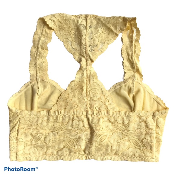 Free People Galloon Lace Racerback Bralette Small NWT - Picture 4 of 6